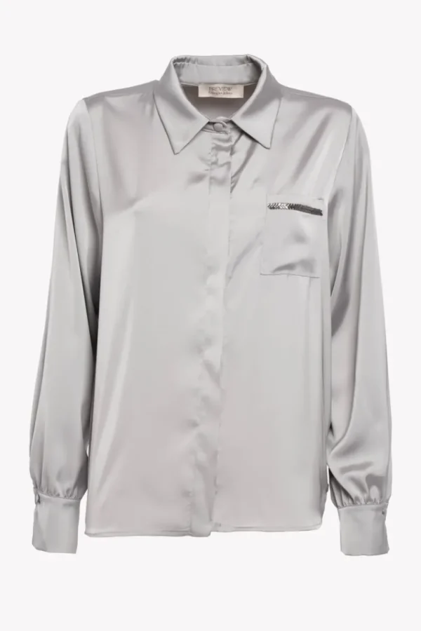 Giorgia & Johns Camicia satin con taschino