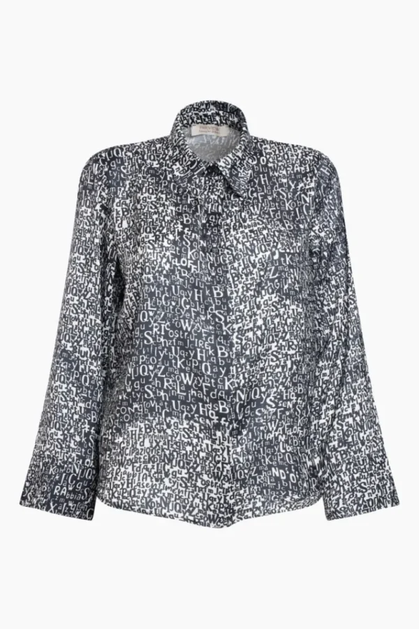 Giorgia & Johns Camicia stampa lettering