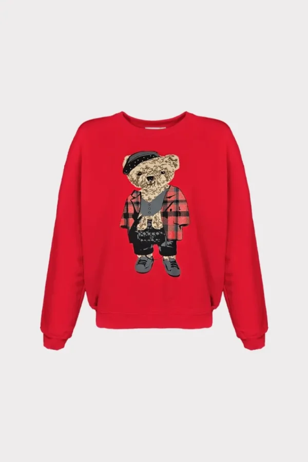Giorgia & Johns Felpa orso tartan